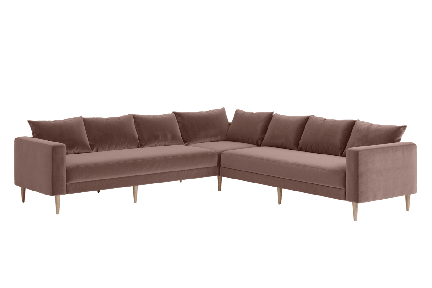Sabai Design · The Essential Corner Sectional (7 Seat) in Recycled Velvet | socius design in Rochester, MN