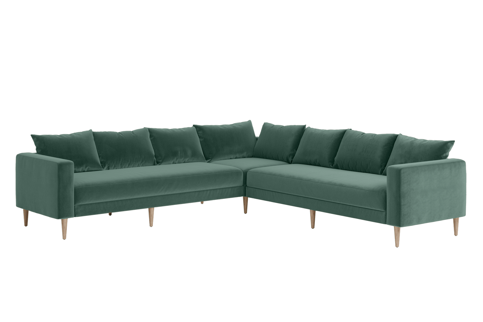 Sabai Design · The Essential Corner Sectional (7 Seat) in Recycled Velvet | socius design in Rochester, MN