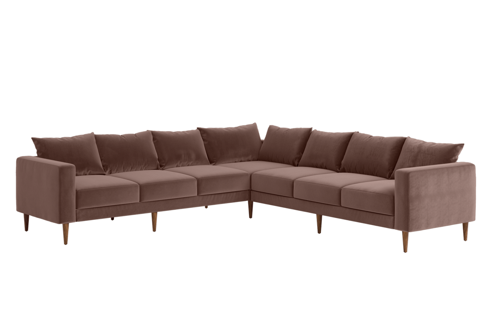 Sabai Design · The Essential Corner Sectional (7 Seat) in Recycled Velvet | socius design in Rochester, MN