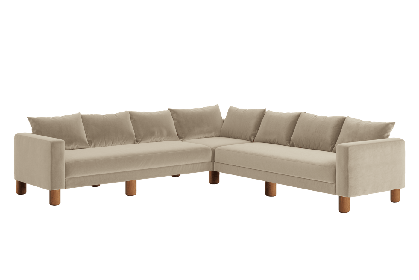 Sabai Design · The Essential Corner Sectional (7 Seat) in Recycled Velvet | socius design in Rochester, MN