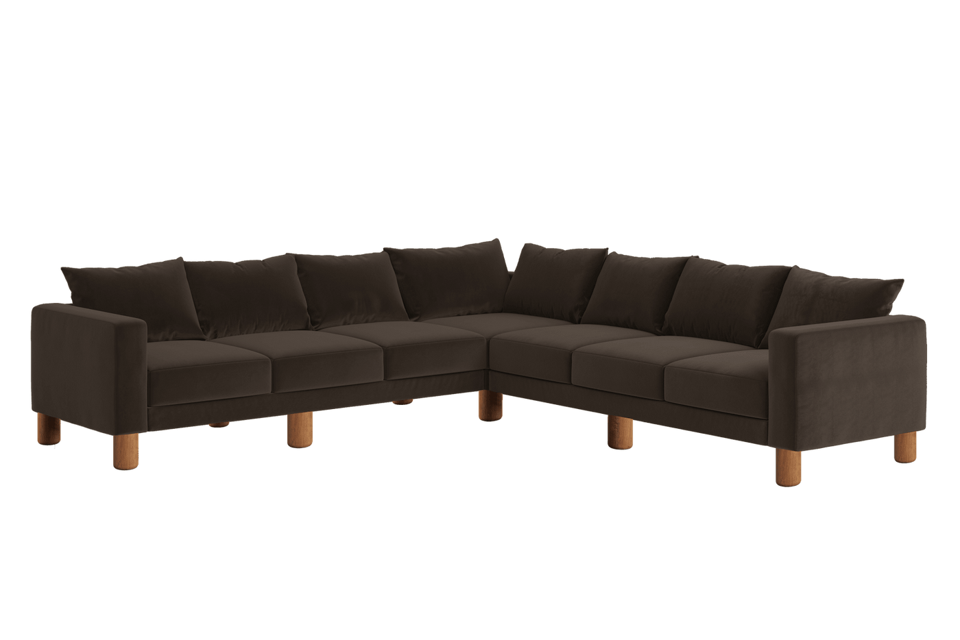 Sabai Design · The Essential Corner Sectional (7 Seat) in Recycled Velvet | socius design in Rochester, MN