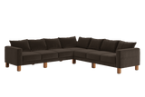 Sabai Design · The Essential Corner Sectional (7 Seat) in Recycled Velvet | socius design in Rochester, MN