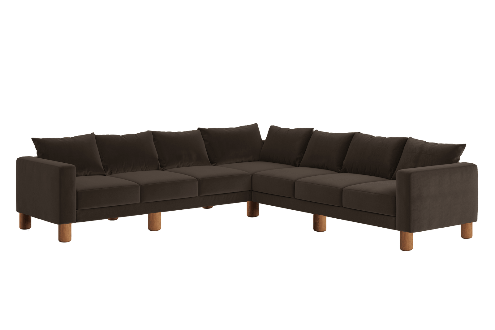 Sabai Design · The Essential Corner Sectional (7 Seat) in Recycled Velvet | socius design in Rochester, MN