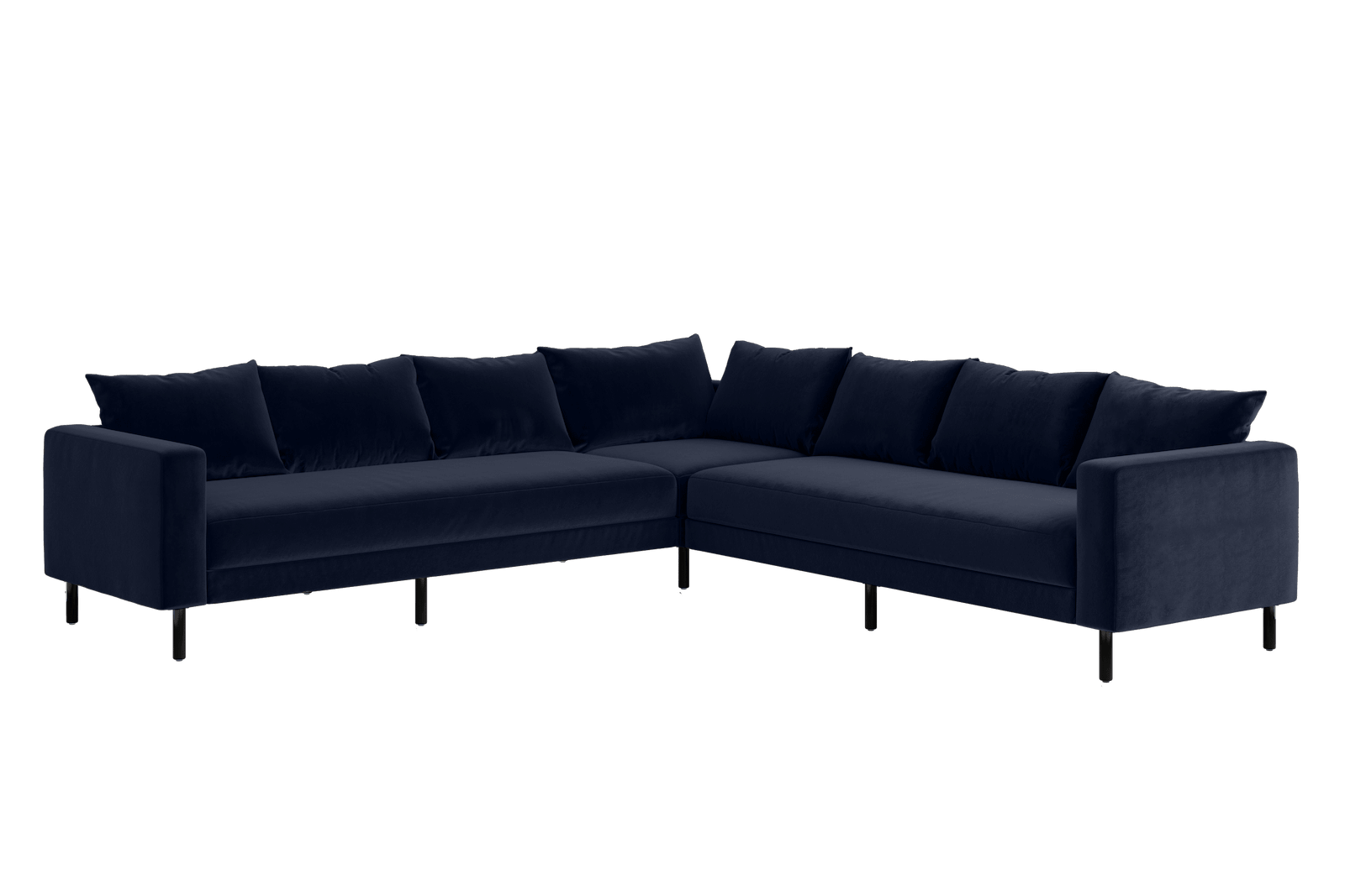 Sabai Design · The Essential Corner Sectional (7 Seat) in Recycled Velvet | socius design in Rochester, MN