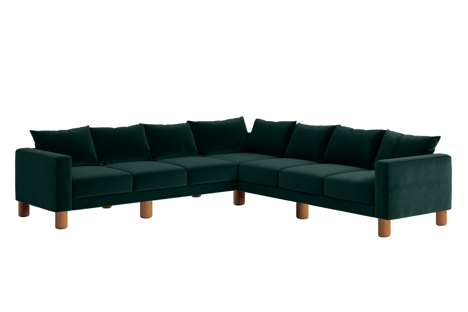 Sabai Design · The Essential Corner Sectional (7 Seat) in Recycled Velvet | socius design in Rochester, MN