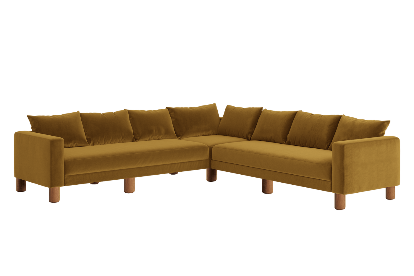 Sabai Design · The Essential Corner Sectional (7 Seat) in Recycled Velvet | socius design in Rochester, MN