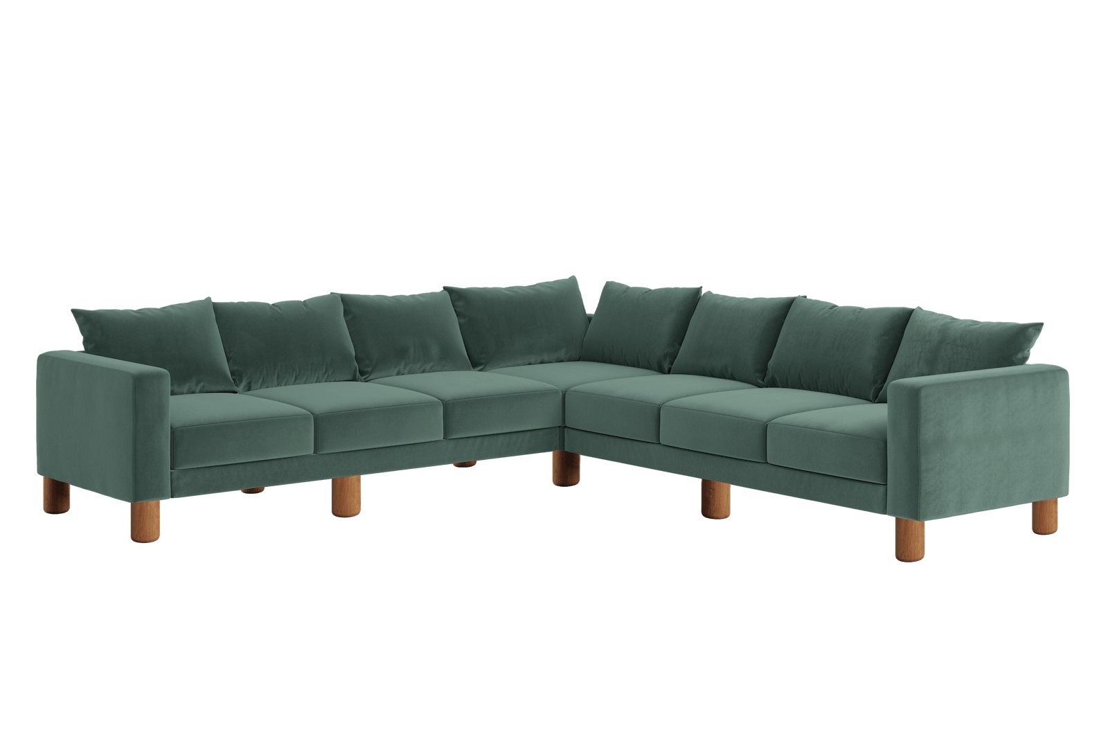 Sabai Design · The Essential Corner Sectional (7 Seat) in Recycled Velvet | socius design in Rochester, MN