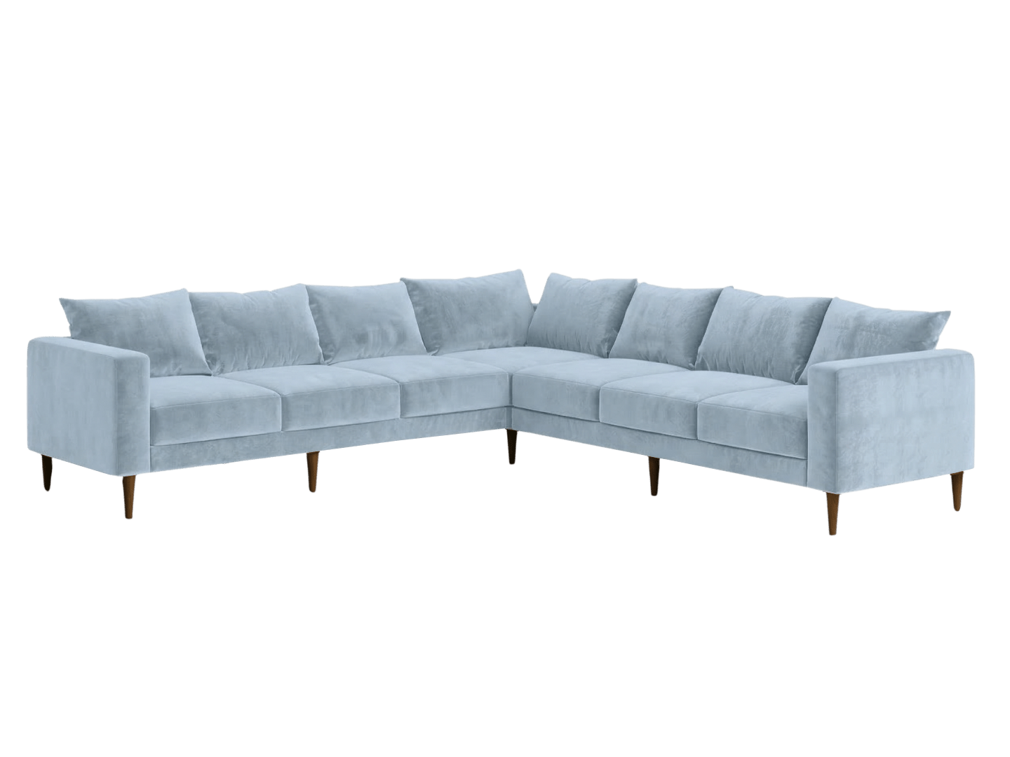 Sabai Design · The Essential Corner Sectional (7 Seat) in Recycled Velvet | socius design in Rochester, MN