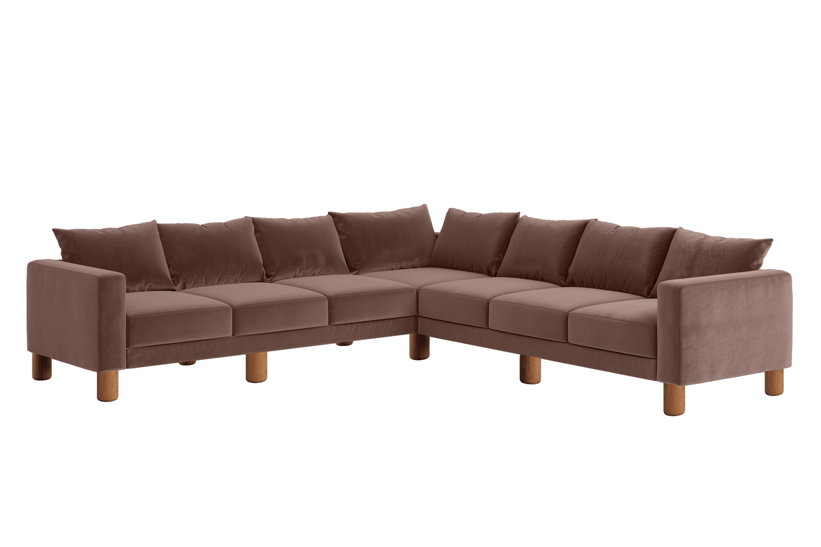 Sabai Design · The Essential Corner Sectional (7 Seat) in Recycled Velvet | socius design in Rochester, MN