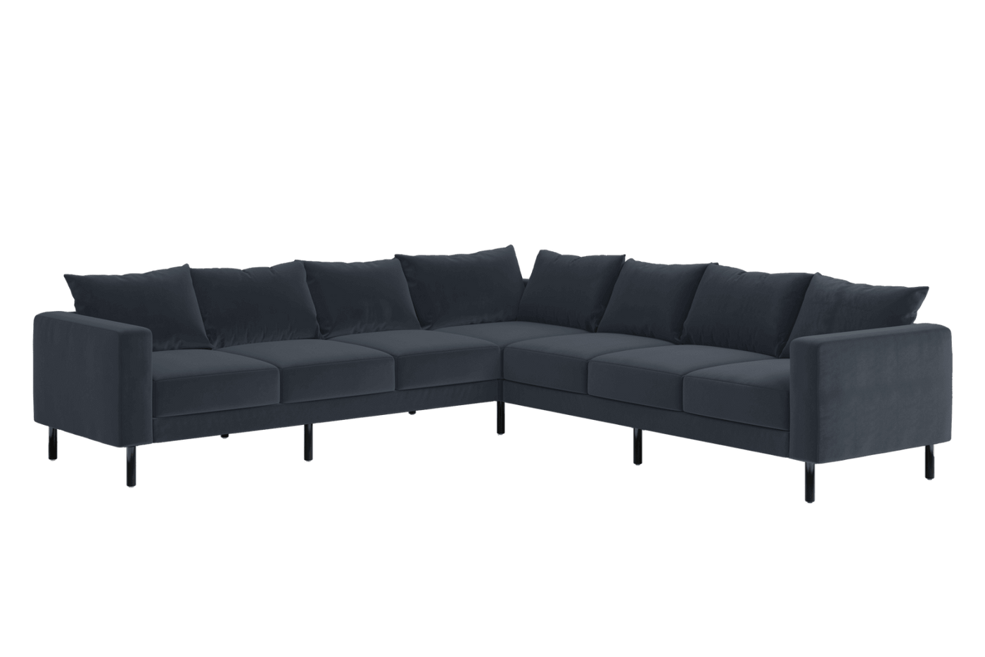Sabai Design · The Essential Corner Sectional (7 Seat) in Recycled Velvet | socius design in Rochester, MN