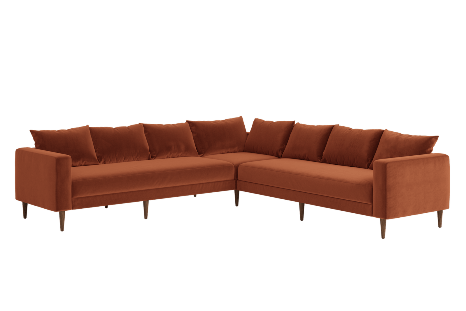 Sabai Design · The Essential Corner Sectional (7 Seat) in Recycled Velvet | socius design in Rochester, MN