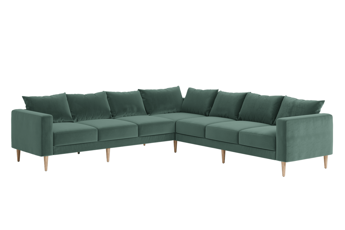 Sabai Design · The Essential Corner Sectional (7 Seat) in Recycled Velvet | socius design in Rochester, MN