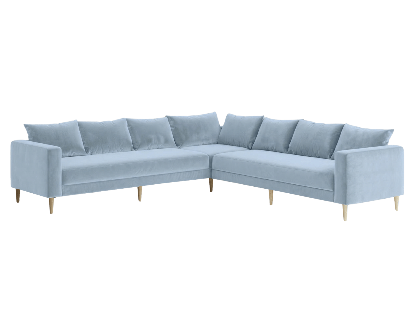 Sabai Design · The Essential Corner Sectional (7 Seat) in Recycled Velvet | socius design in Rochester, MN