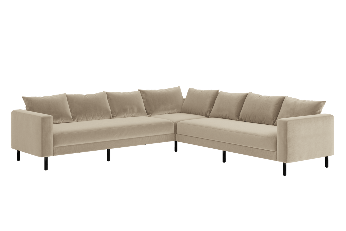 Sabai Design · The Essential Corner Sectional (7 Seat) in Recycled Velvet | socius design in Rochester, MN