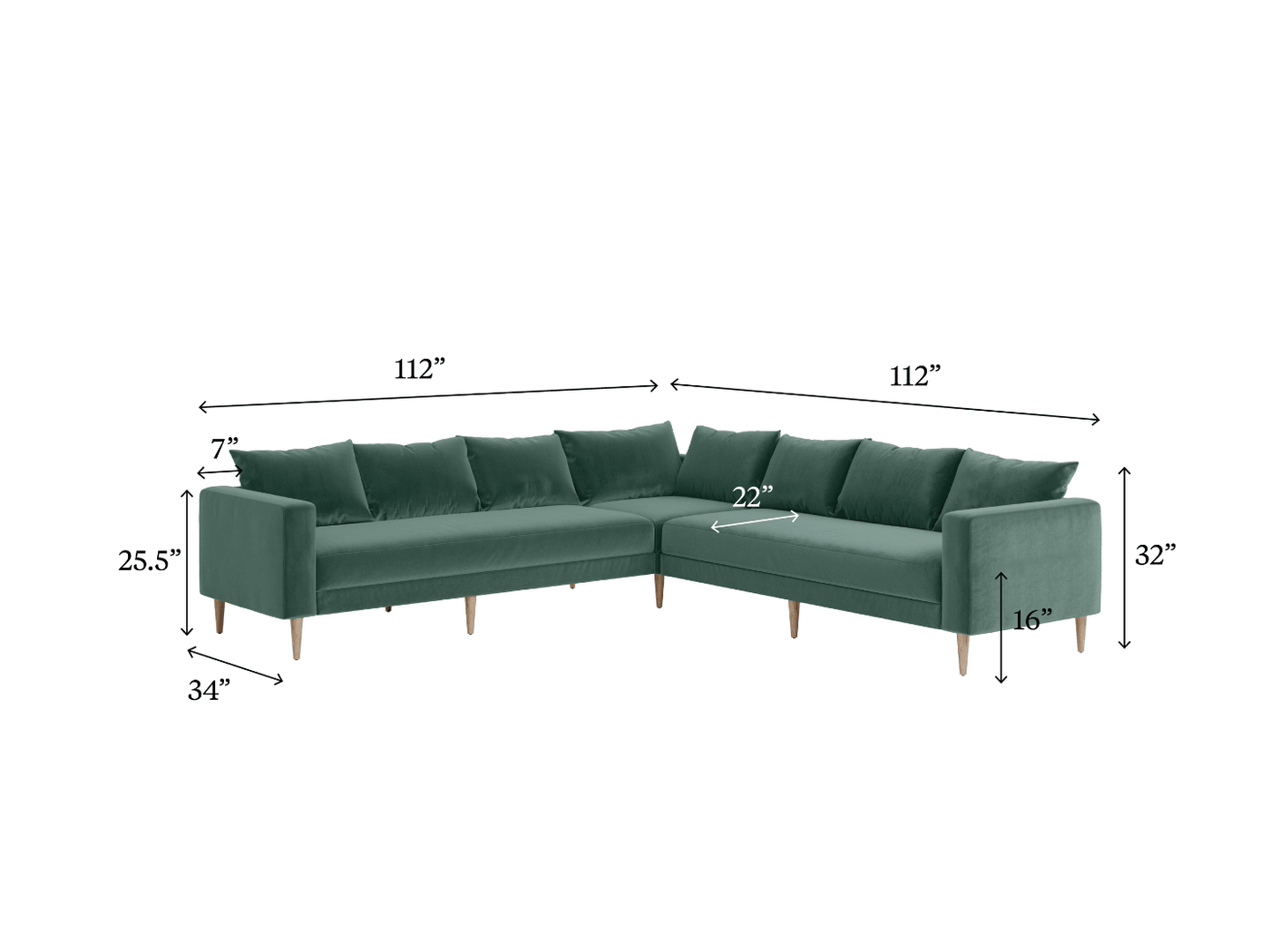 Sabai Design · The Essential Corner Sectional (7 Seat) in Upcycled Poly | socius design in Rochester, MN