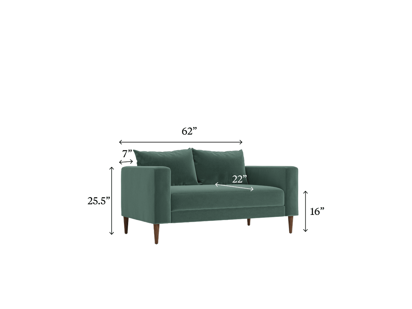 Sabai Design · The Essential Loveseat in Recycled Velvet | socius design in Rochester, MN