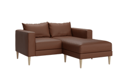 Sabai Design · The Essential Loveseat Sectional in Cactus Leather | socius design in Rochester, MN