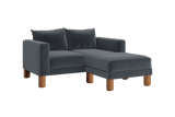 Sabai Design · The Essential Loveseat Sectional in Recycled Velvet | socius design in Rochester, MN