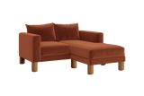 Sabai Design · The Essential Loveseat Sectional in Recycled Velvet | socius design in Rochester, MN