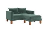 Sabai Design · The Essential Loveseat Sectional in Recycled Velvet | socius design in Rochester, MN