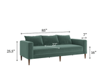 Sabai Design · The Essential Sofa in Cactus Leather | socius design in Rochester, MN