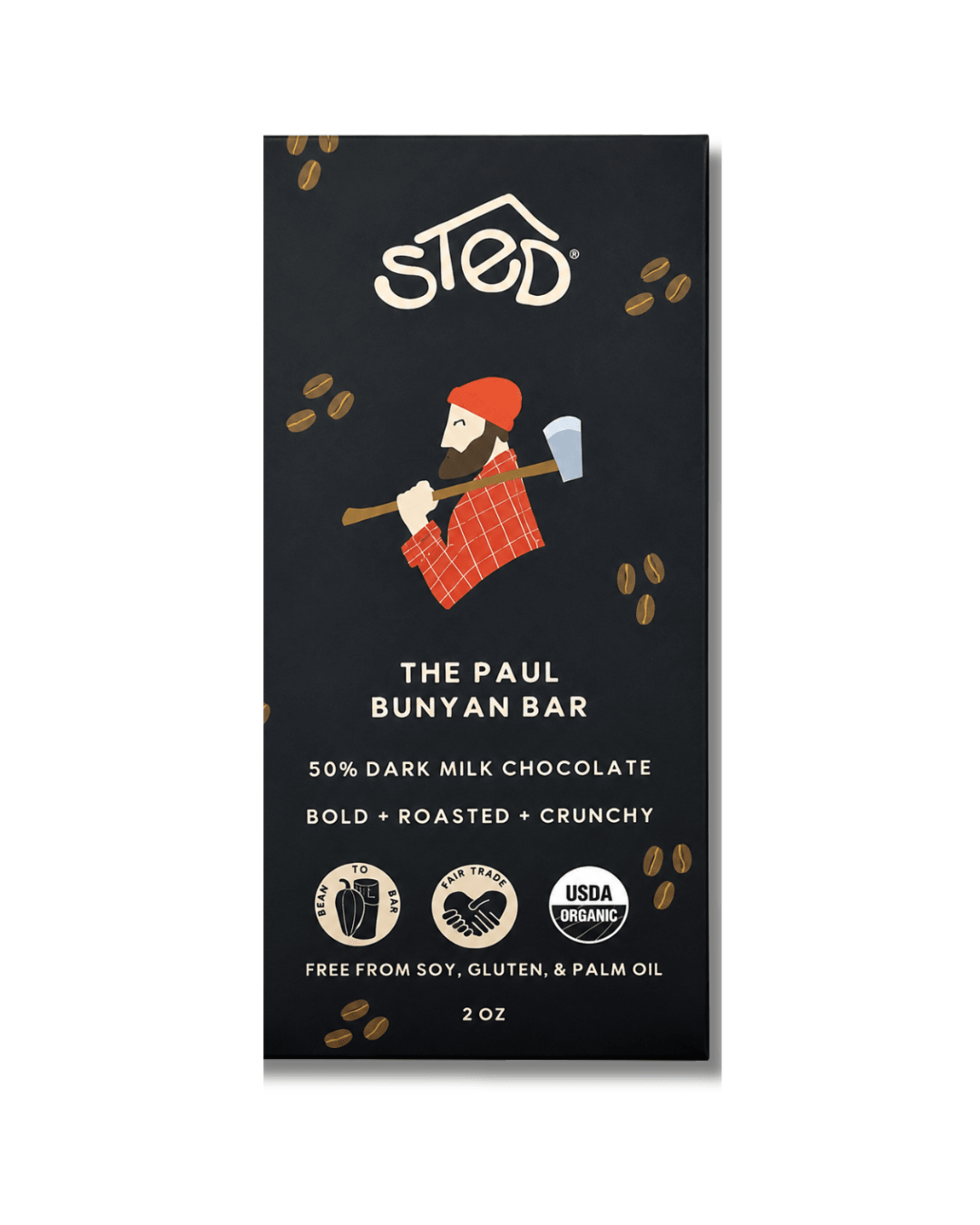 Sted Chocolate · The Paul Bunyan Bar | socius design in Rochester, MN