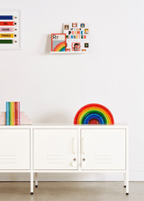 The Standard locker in Chalk styled in a playroom