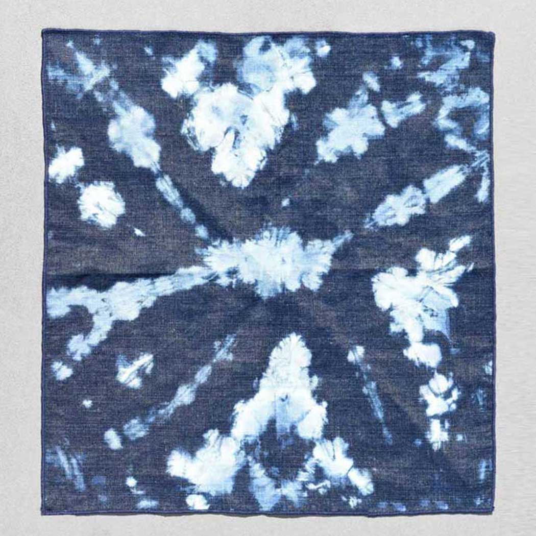 ATELIER SAUCIER · Tie - Dyed Reclaimed Denim Linen Napkin Set | socius design in Rochester, MN