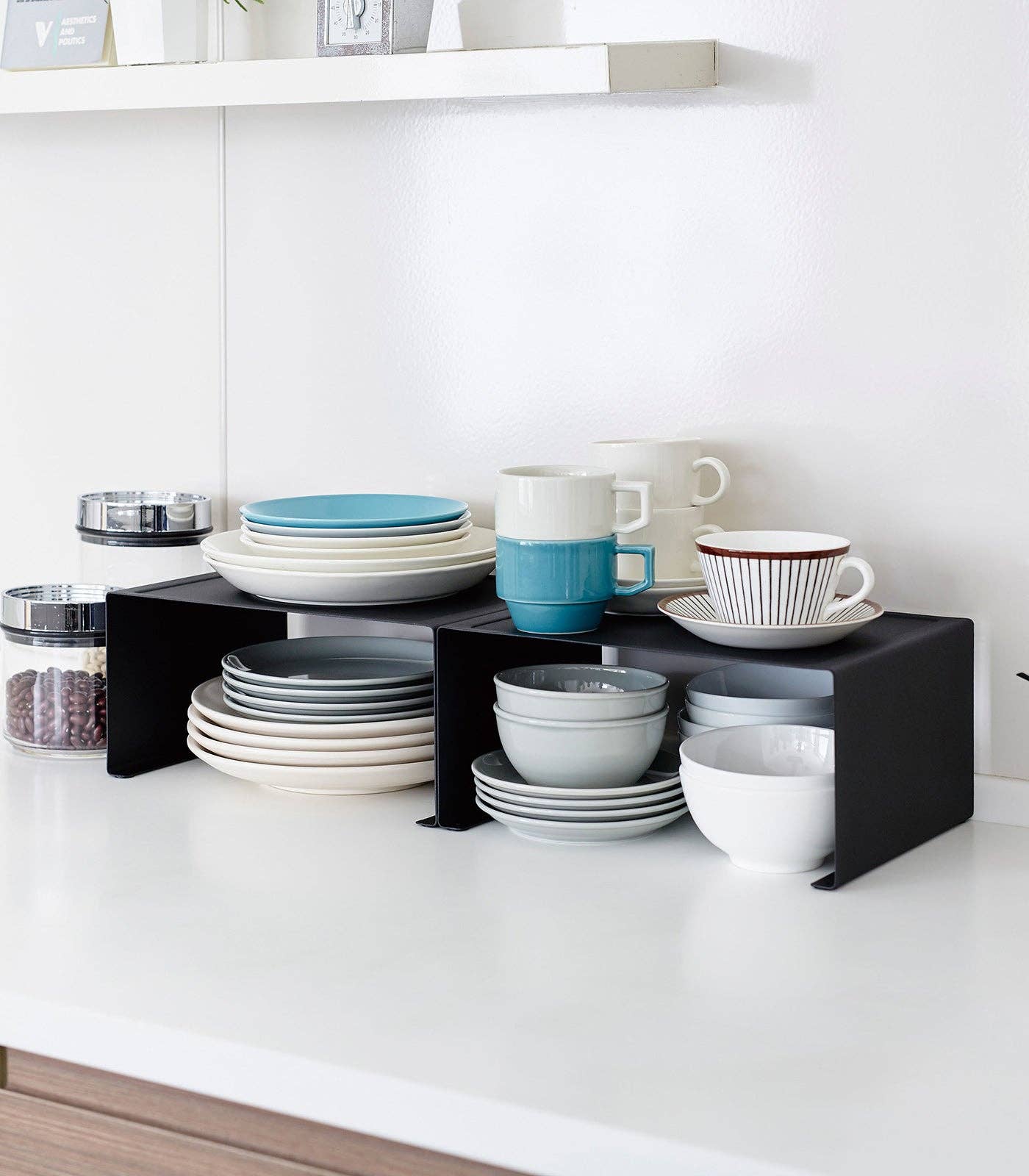 Yamazaki Home · Tower Stackable Countertop Shelf - Steel - Large: White | socius design in Rochester, MN