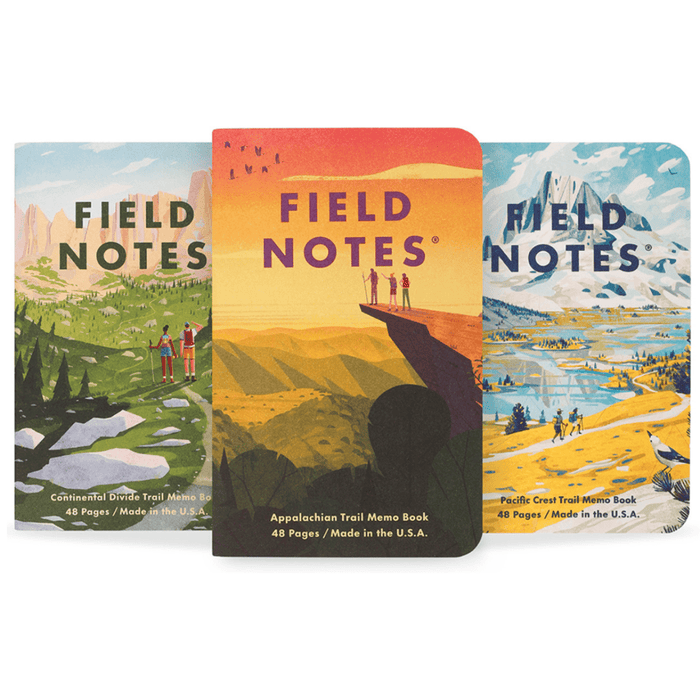 Field Notes Triple Crown of Hiking memo books — Appalachian, Continental Divide and Pacific Crest trails