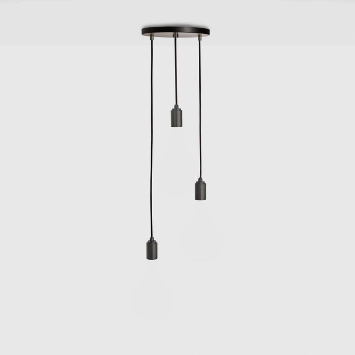 Triple Pendant in Graphite - Black Canopy · Ceiling Fixtures by Tala US