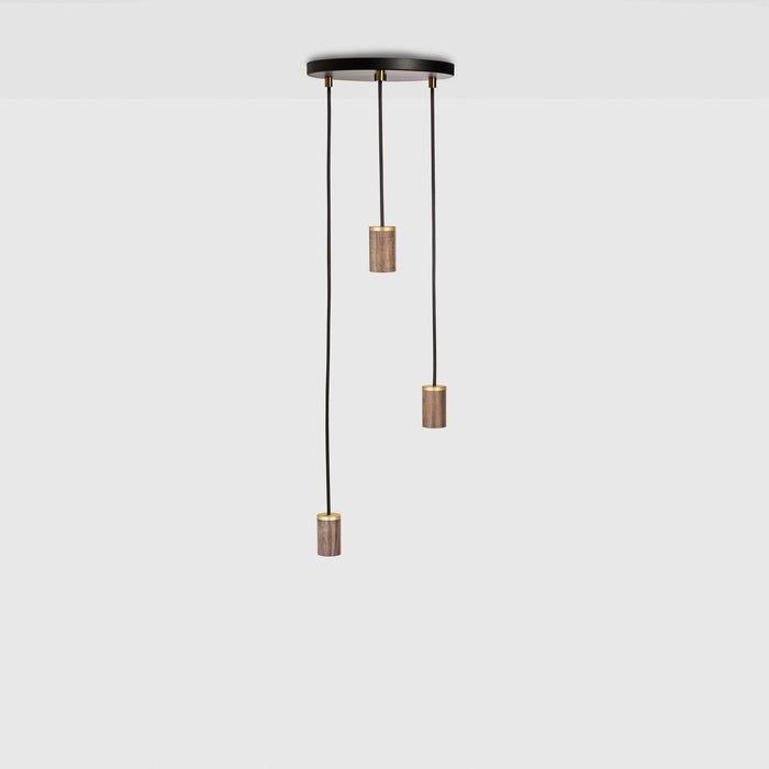 Tala US · Triple Pendant in Walnut - Black Canopy | socius design in Rochester, MN