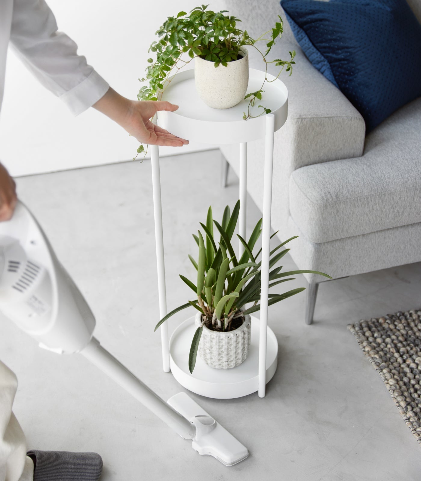 Yamazaki Home · Two - Tier Steel Rolling Plant Stand (28" H) · Yamazaki Home | socius design in Rochester, MN