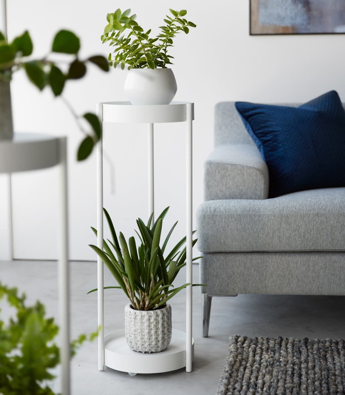 Yamazaki Home · Two - Tier Steel Rolling Plant Stand (28" H) · Yamazaki Home | socius design in Rochester, MN