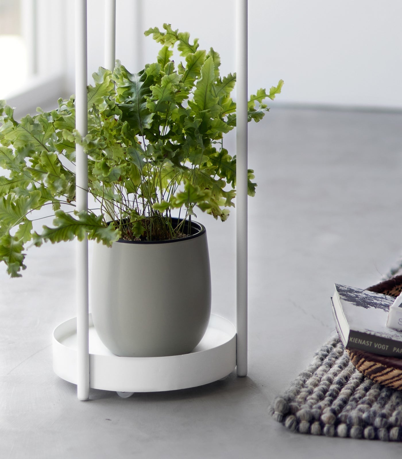 Yamazaki Home · Two - Tier Steel Rolling Plant Stand (28" H) · Yamazaki Home | socius design in Rochester, MN