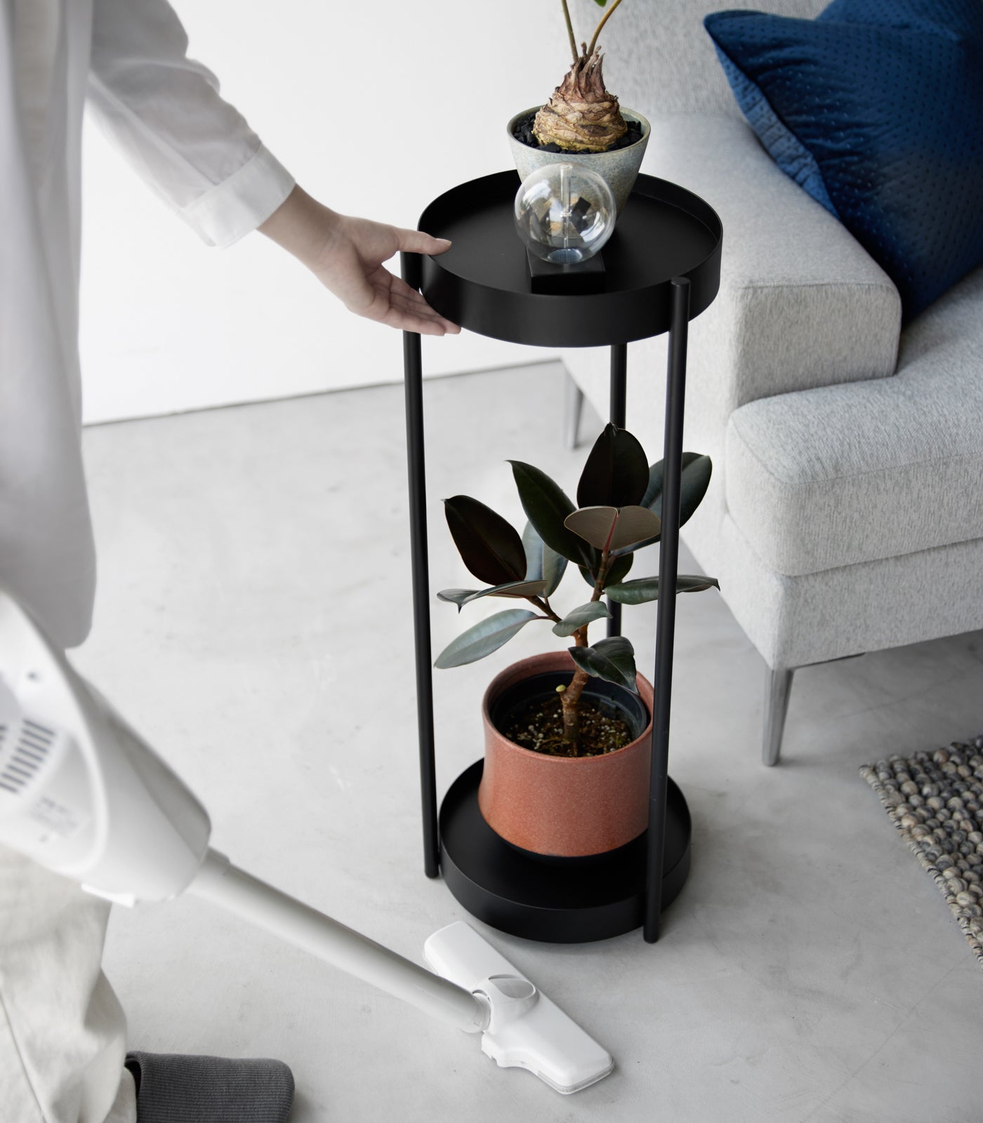 Yamazaki Home · Two - Tier Steel Rolling Plant Stand (28" H) · Yamazaki Home | socius design in Rochester, MN