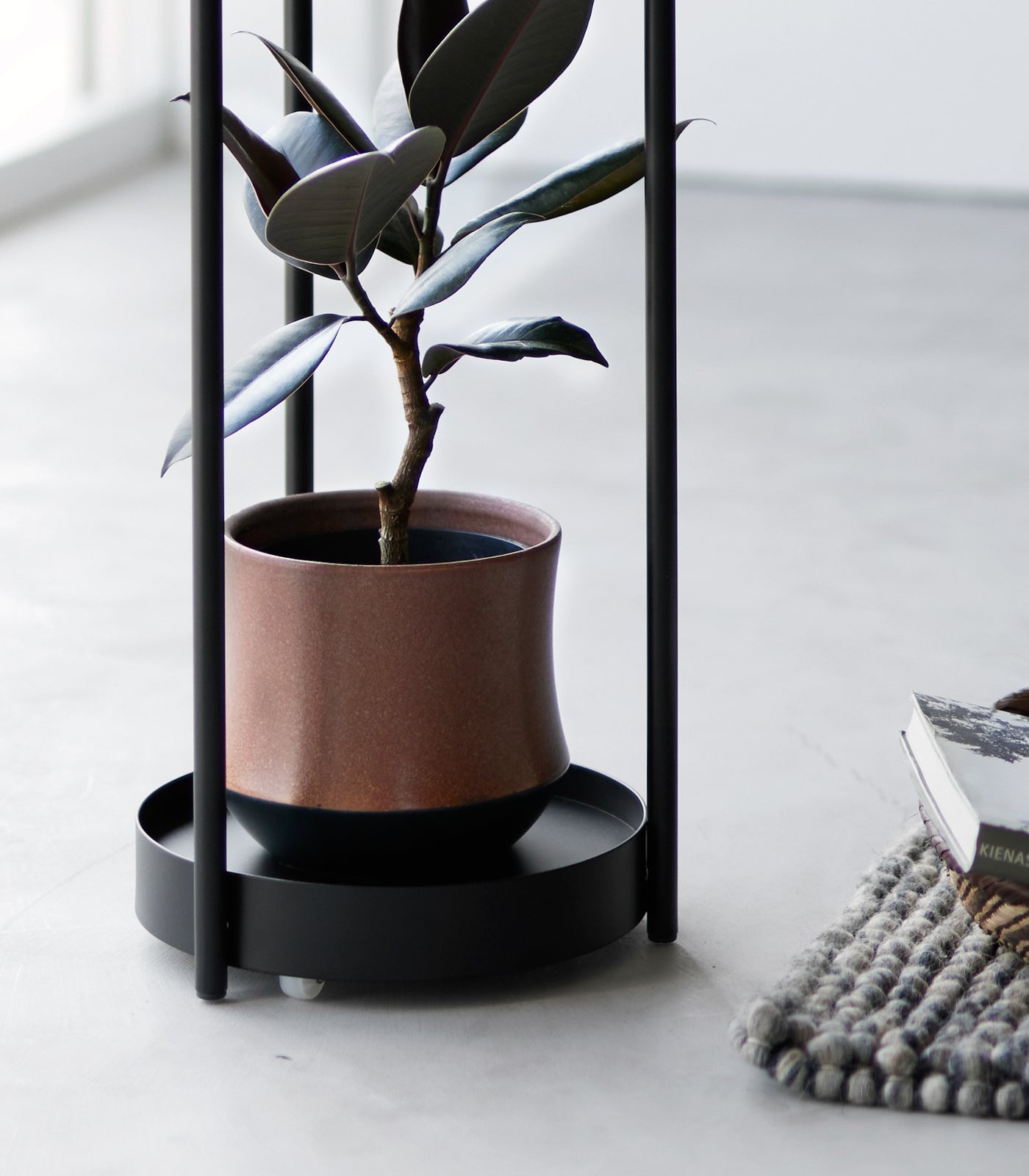Yamazaki Home · Two - Tier Steel Rolling Plant Stand (28" H) · Yamazaki Home | socius design in Rochester, MN