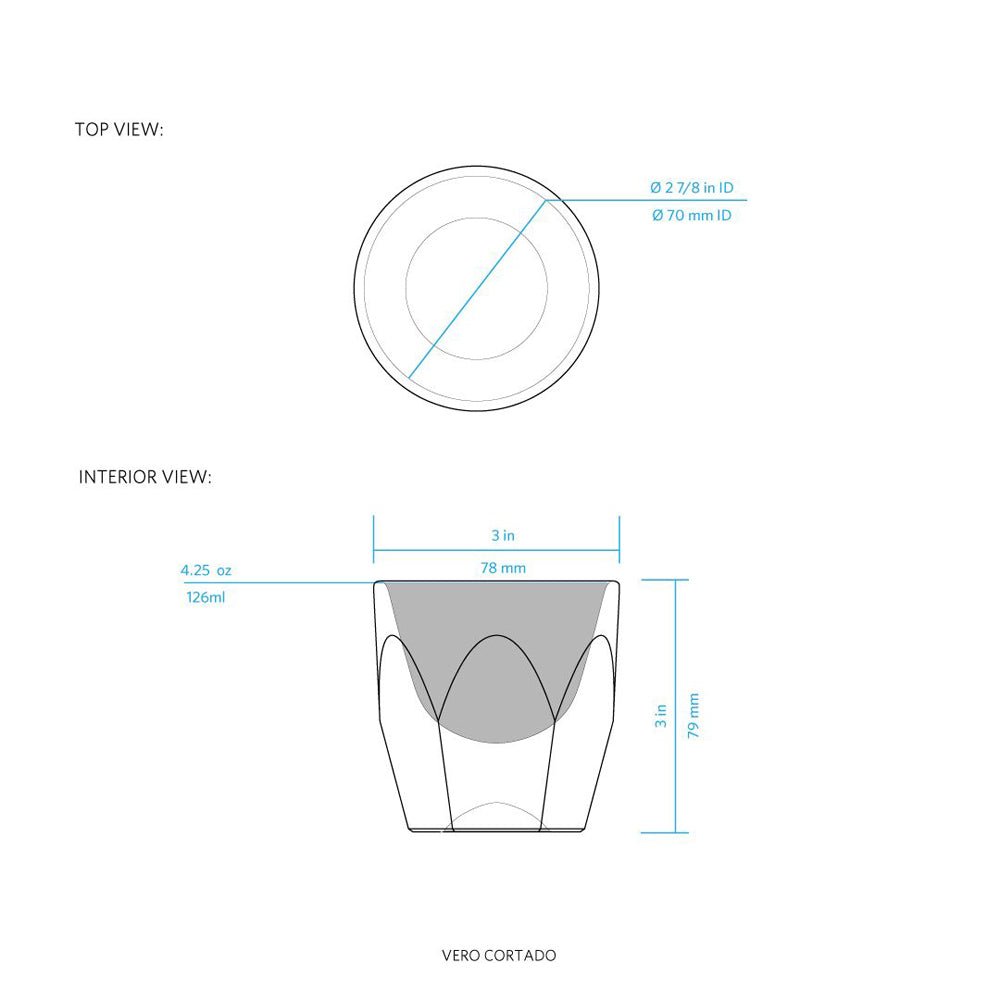 Espresso Parts · Vero Cortado Glass (4.25oz) - Amber | socius design in Rochester, MN