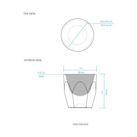 Espresso Parts · Vero Cortado Glass (4.25oz) - Clear | socius design in Rochester, MN