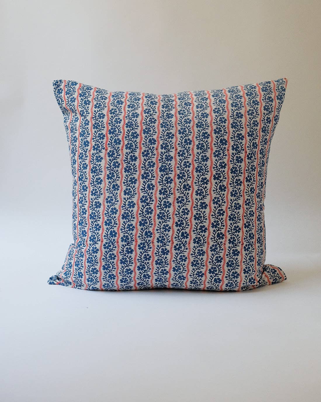 Soil to Studio · Vipin Hand Block - Printed Linen Pillow · Indigo | socius design in Rochester, MN