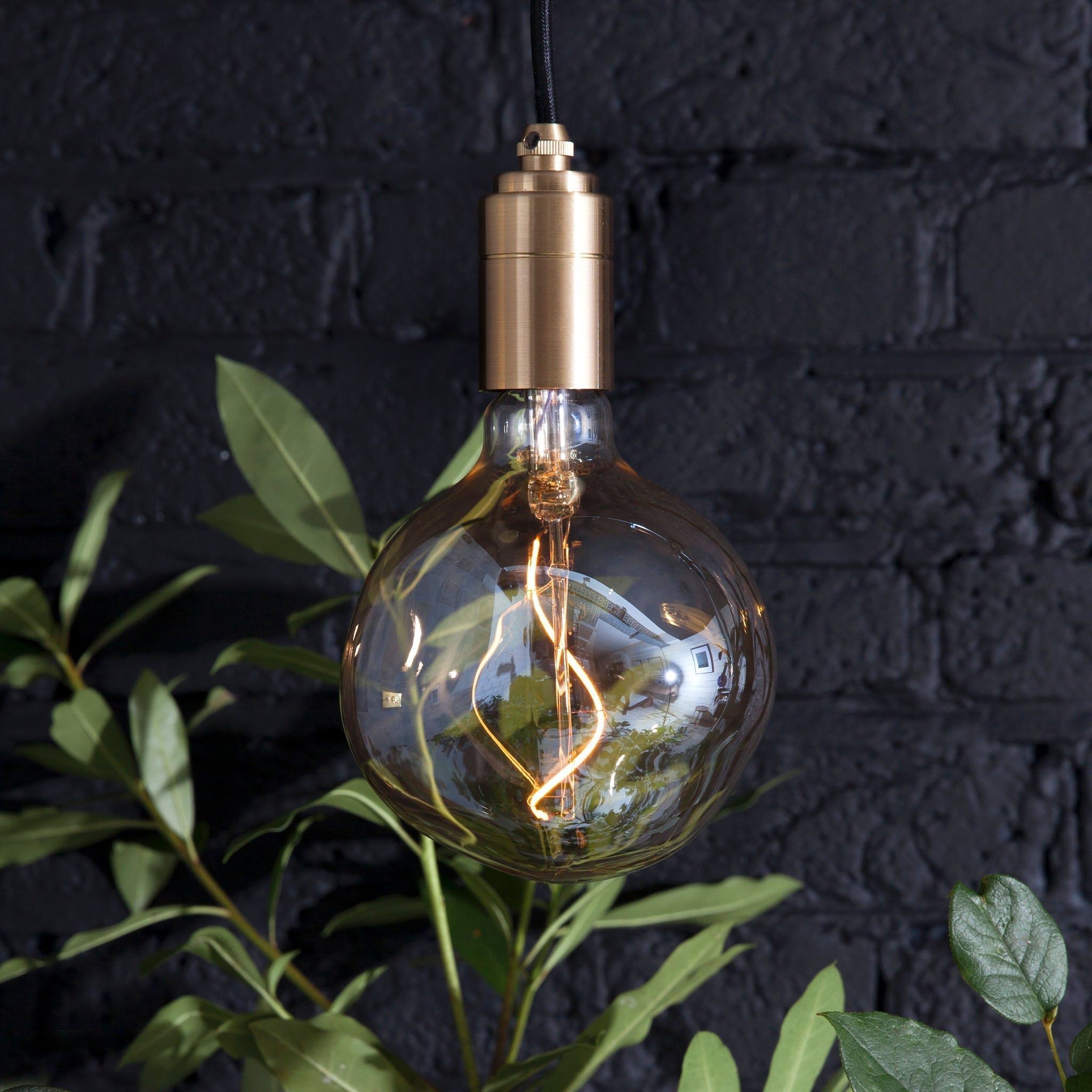 Voronoi I Plug-In Pendant in Brass, socius design