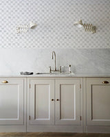 Watercolor Squares in Mist - kitchen (Mist)