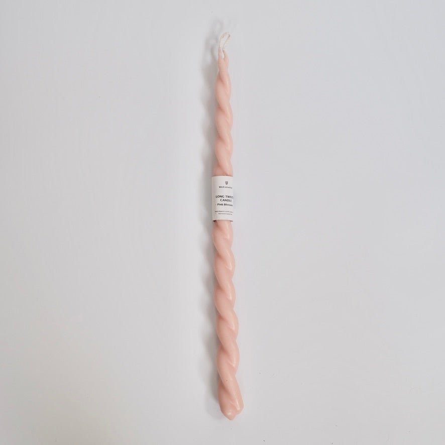 Wax Atelier · Wax Atelier Long Twisted Beeswax Candle · Pink Blossom | socius design in Rochester, MN