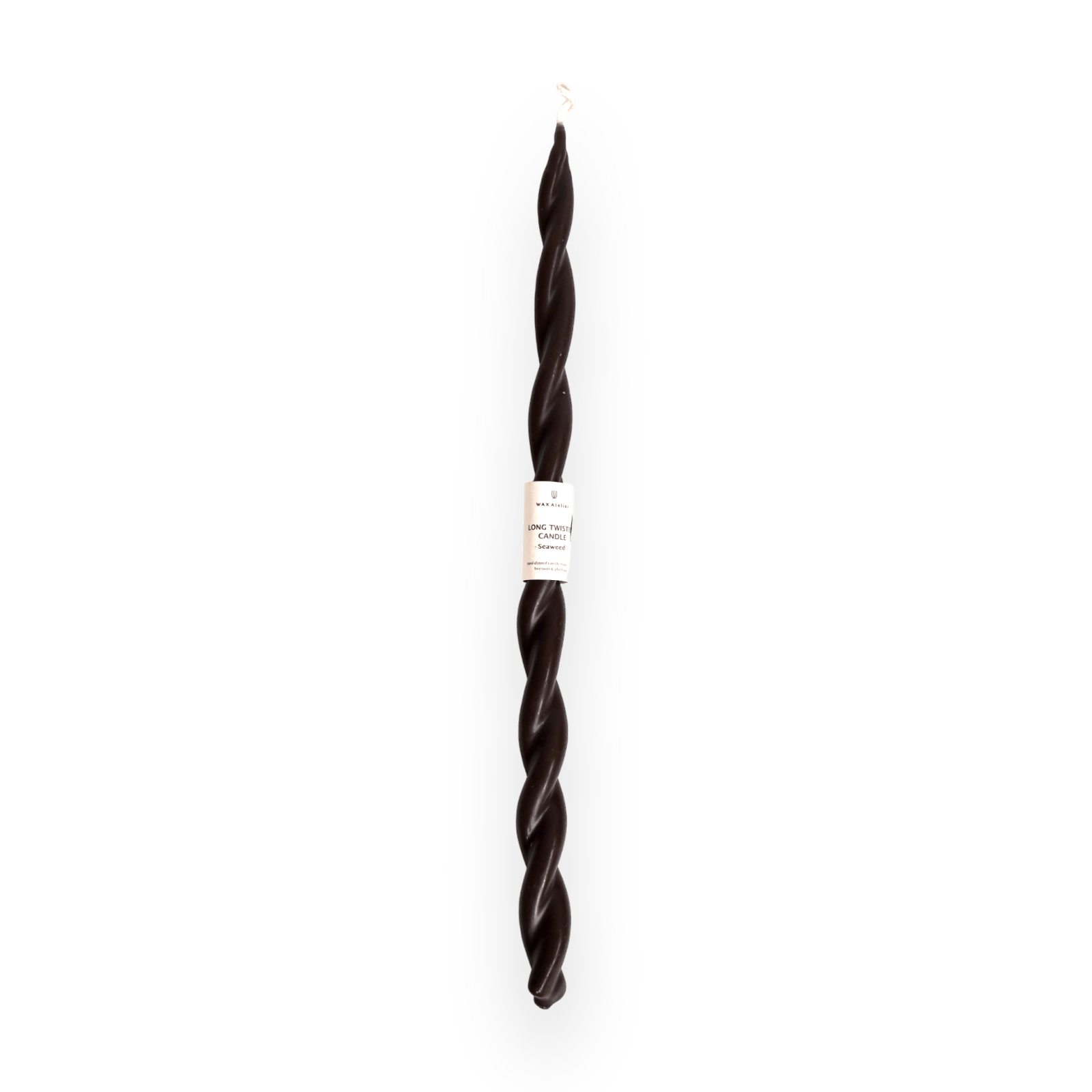 Wax Atelier · Wax Atelier Long Twisted Beeswax Candle · Seaweed | socius design in Rochester, MN