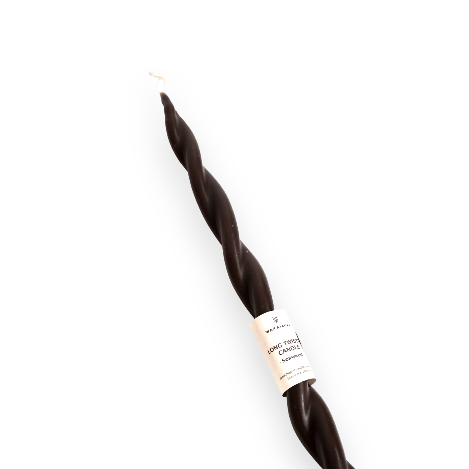 Wax Atelier · Wax Atelier Long Twisted Beeswax Candle · Seaweed | socius design in Rochester, MN
