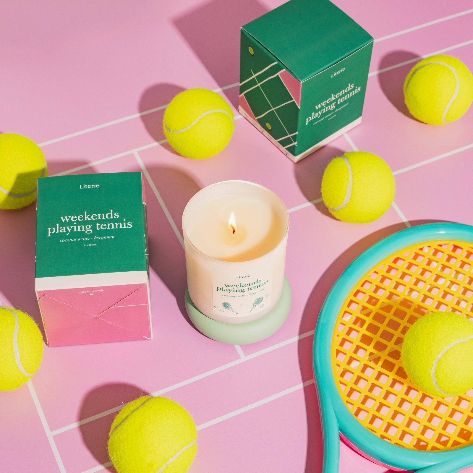 Literie · Weekends Playing Tennis | Fragrant Candle | socius design in Rochester, MN