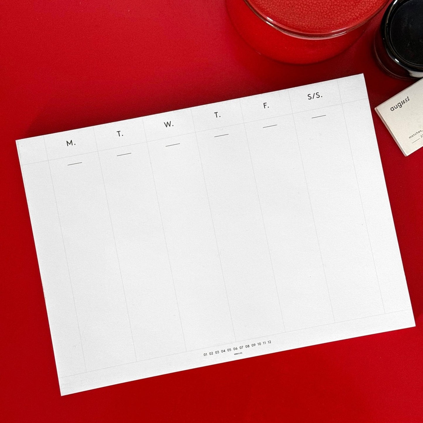 Wms&Co. · Weekly Desk Planner | socius design in Rochester, MN