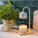 Candle Warmers Etc. · White & Wood Arched Candle Warmer Lamp | socius design in Rochester, MN