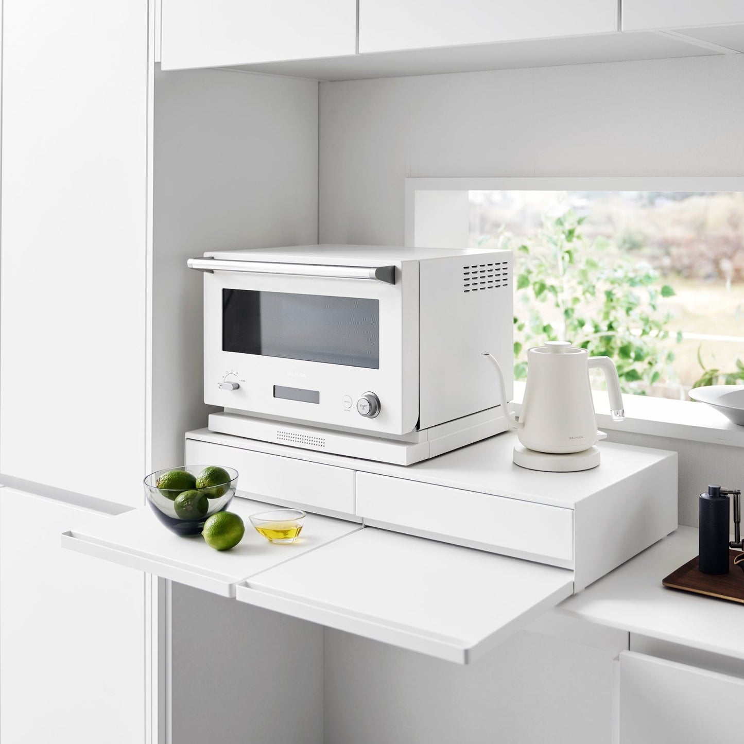 Yamazaki Home · Wide Steel Countertop Drawer with Pull - Out Shelf | socius design in Rochester, MN