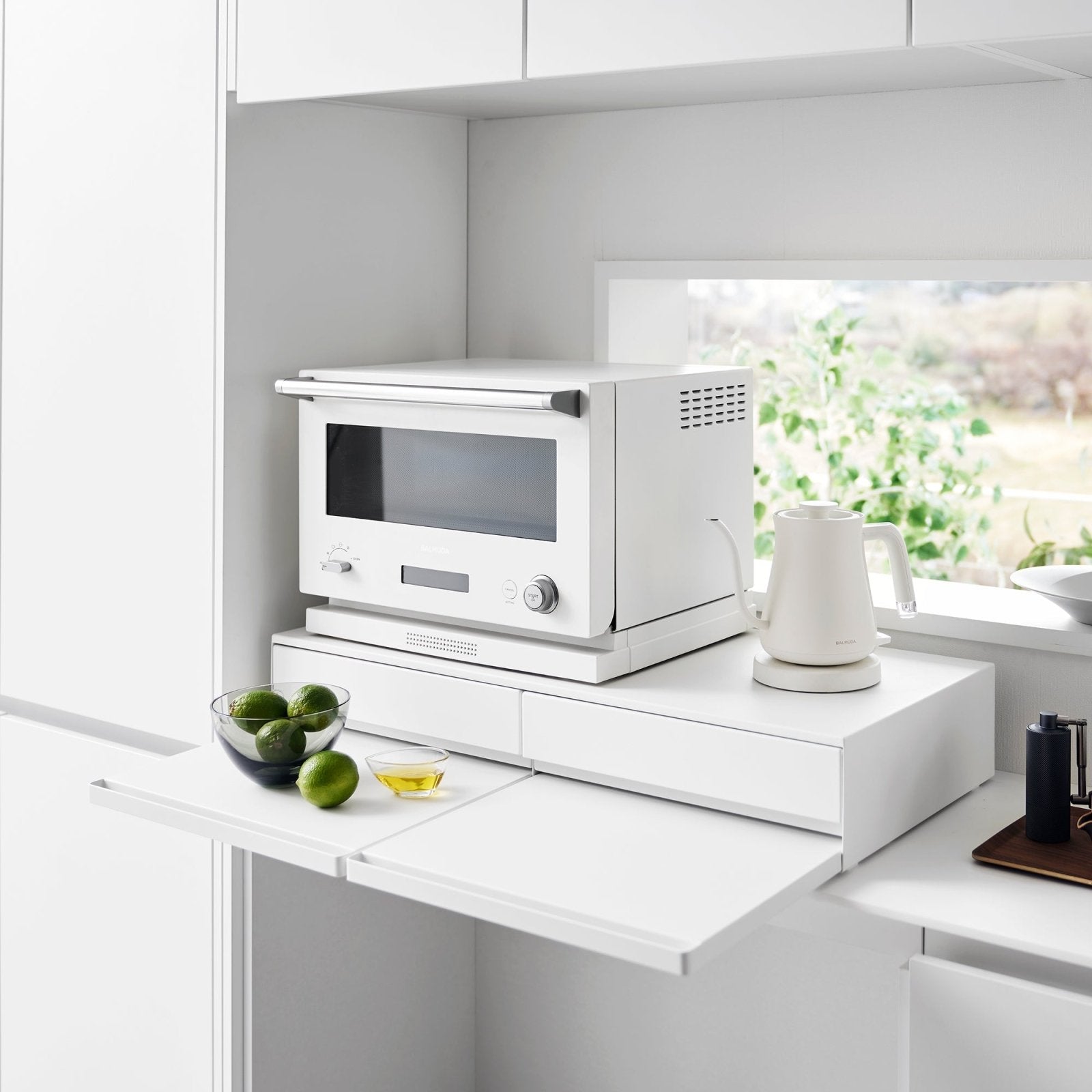 Yamazaki Home · Wide Steel Countertop Drawer with Pull - Out Shelf | socius design in Rochester, MN